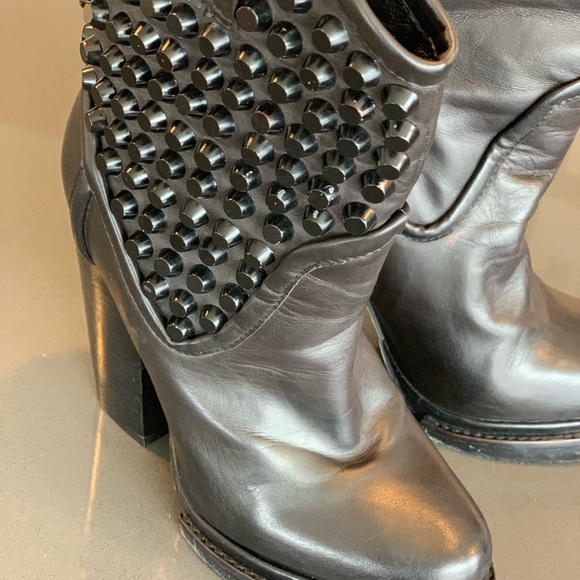 Make me an offer | Ibiza moto boot with hell and silver studs 6.5 - Picture 5 of 8